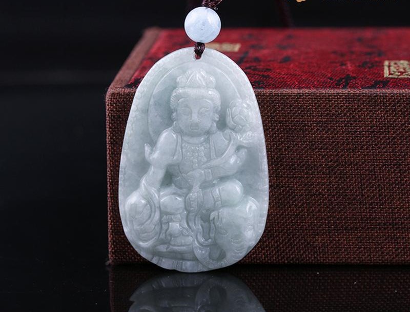 Phật Bản Mệnh Phổ Hiền Bồ Tát Ngọc Jade - AN GEMS - TRANG SỨC PHONG THỦY ĐÁ  QUÝ TỰ NHIÊN